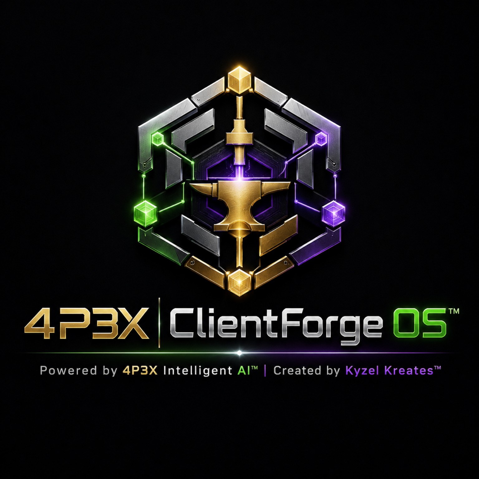 4P3X ClientForge OS™ logo